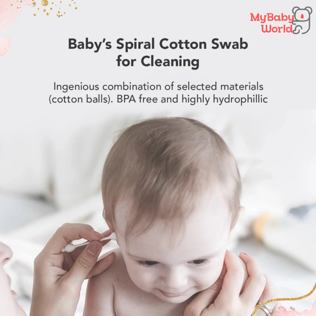 Lakuku - Sakumini Cotton Bud 2in1 Korek Kuping 2 sisi isi 200pcs