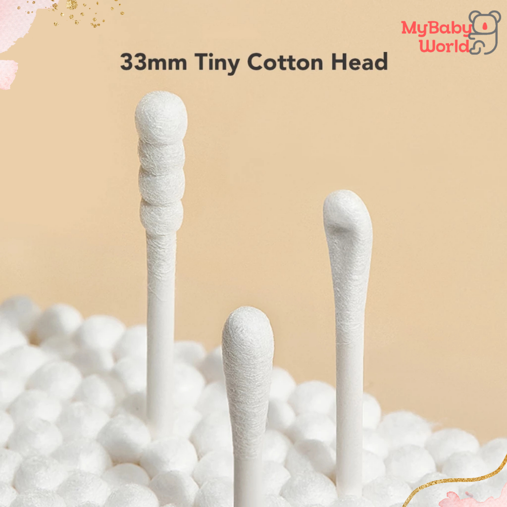 Lakuku - Sakumini Cotton Bud 2in1 Korek Kuping 2 sisi isi 200pcs