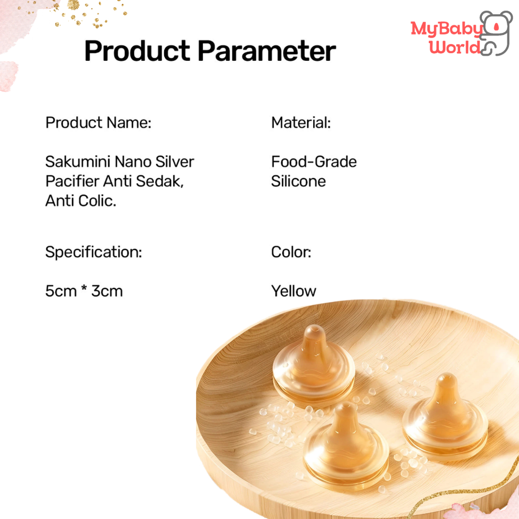 Lakuku - Sakumini Aksesoris Dot Botol susu bening dan coklat isi 2 untuk botol PP dan PPSU