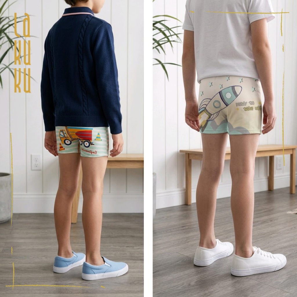 Lakuku - [GROSIR] Celana Dalam Anak Laki 1-7 th Underwear Katun Premium Impor Boxer Fox