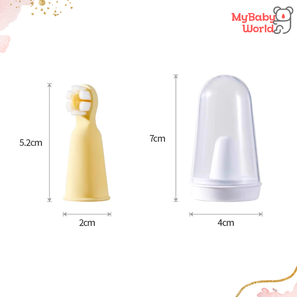 Lakuku - Sakumini Sikat Gigi Lidah Gusi Baby pakai Jari bahan Silikon Toothbrush Finger