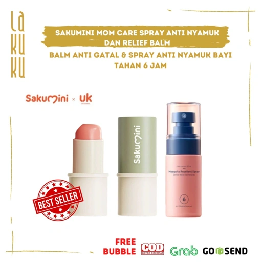 Image of Lakuku - Sakumini Spray Anti Nyamuk dan Relief Balm Penyejuk Kulit Anti Gatal Iritasi Gigitan Nyamuk