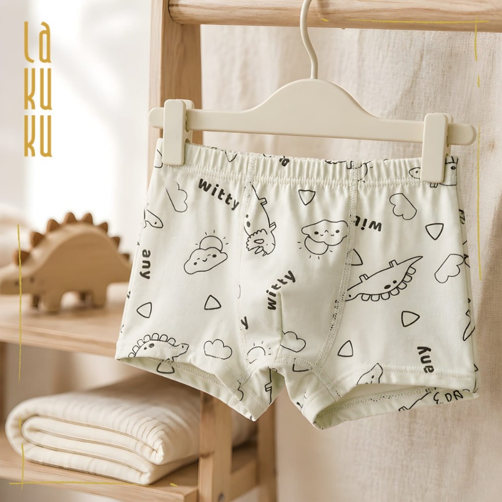 Lakuku - [GROSIR] Celana Dalam Anak Laki 1-7 th Underwear Katun Premium Impor Boxer Fox