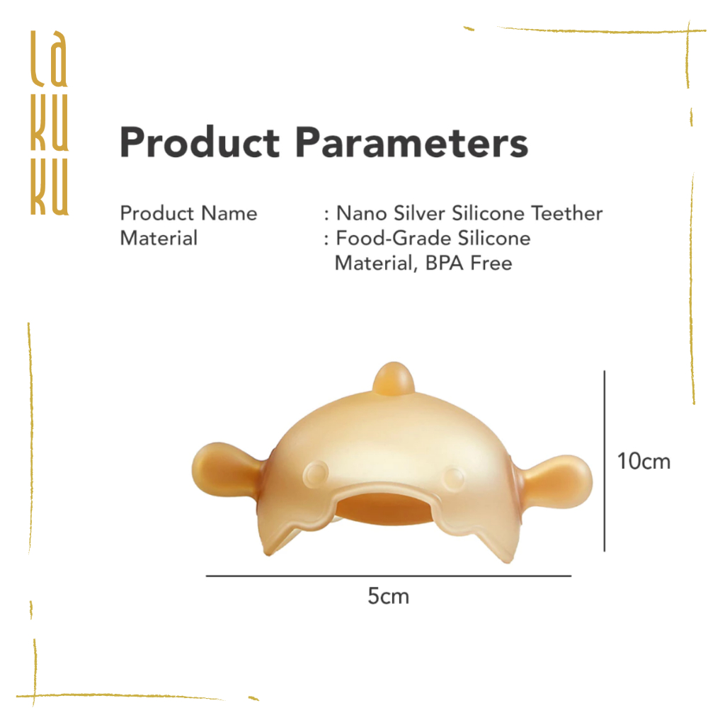 Lakuku - Sakumini Teether Silikon Hand Bracelet Mainan Gigitan Anak