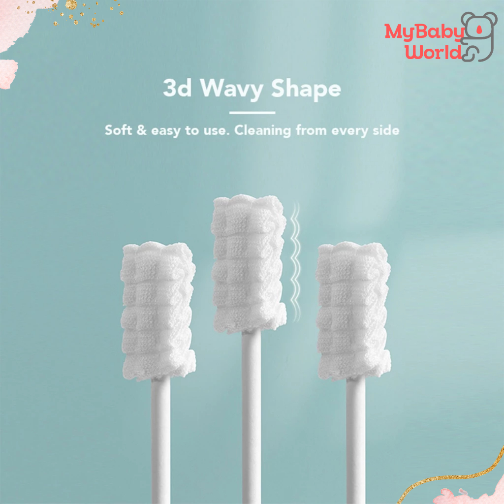 Lakuku - Sakumini Oral Cleaner Pembersih Lidah Gigi Mulut Bayi Gauze Stick dan finger wipes