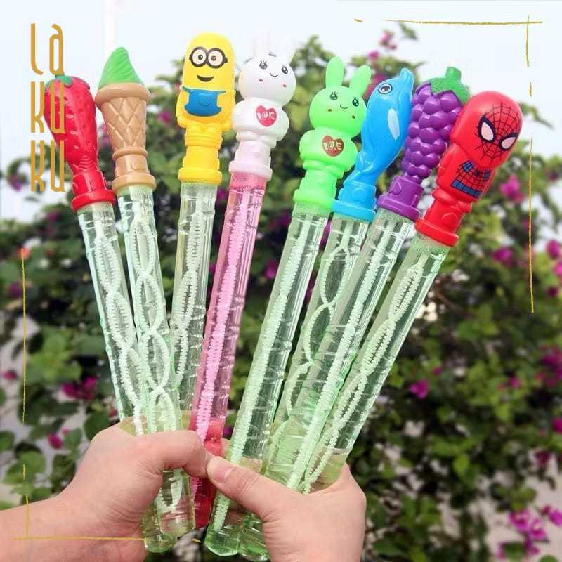 Lakuku - Mainan Tongkat Bubble Gelembung Stick 35cm Motif Random