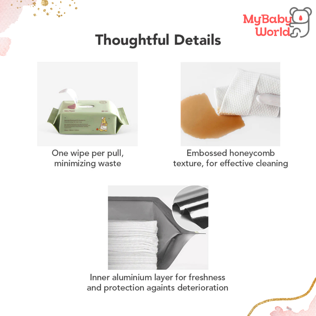 MBW - Sakumini Tissue Basah Wet Wipes Mini 20s 80s Facial Baby Lembut