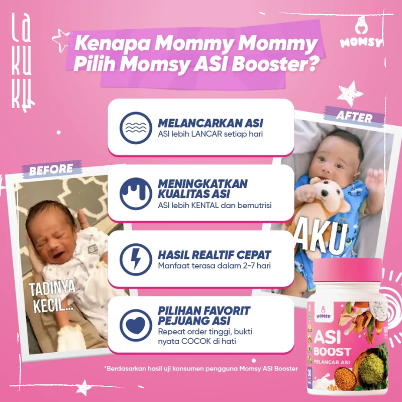Lakuku - Momsy asi booster pelancar asi ibu dan minuman almon mix
