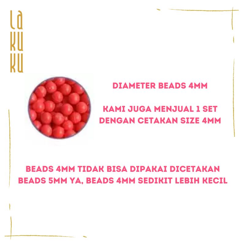 Lakuku - Magic beads 3,5mm Sensory Play Kit for Activity Kids Learn and Play Mainan biji semprot air