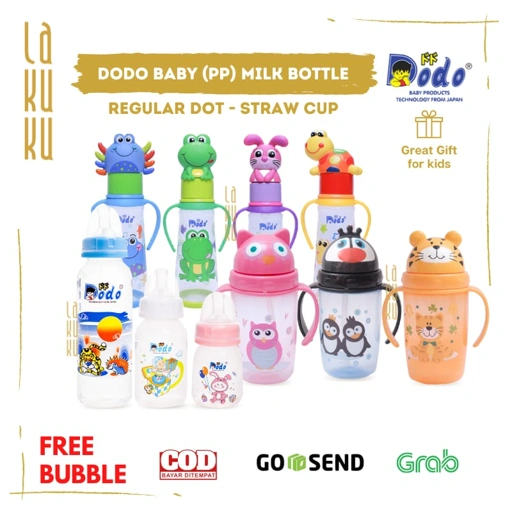Image of Lakuku - Dodo PP Botol Susu Dot Sedotan Training Cup 4 steps Bayi Anak BPA Free