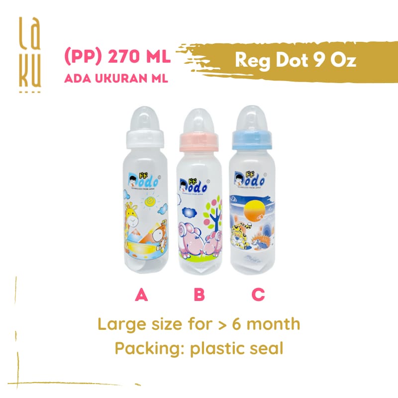 Lakuku - Dodo PP Botol Susu Dot Sedotan Training Cup 4 steps Bayi Anak BPA Free