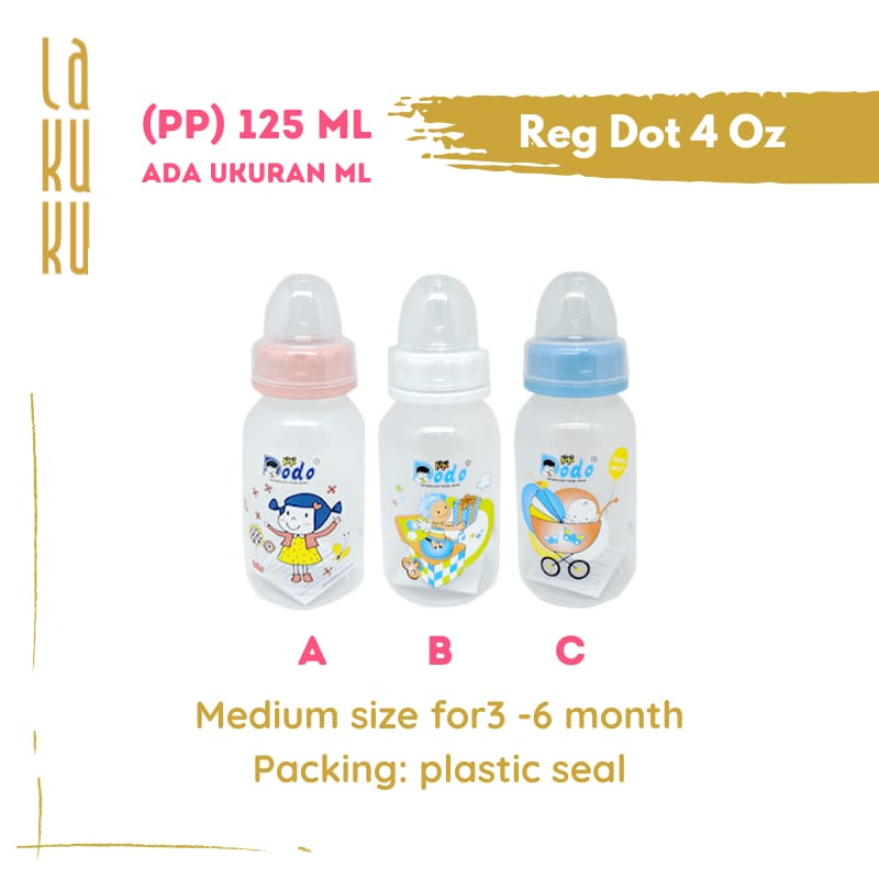 Lakuku - Dodo PP Botol Susu Dot Sedotan Training Cup 4 steps Bayi Anak BPA Free