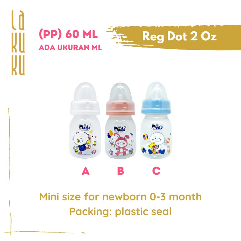 Lakuku - Dodo PP Botol Susu Dot Sedotan Training Cup 4 steps Bayi Anak BPA Free