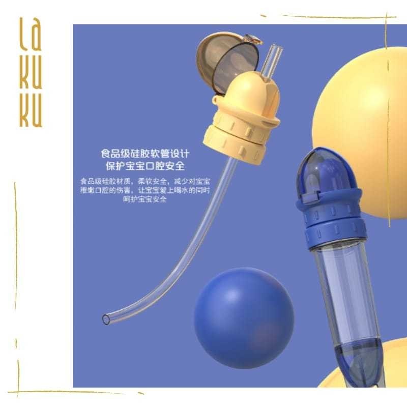 Lakuku - Sedotan Portable Travelling untuk anak minum dari botol kemasan universal