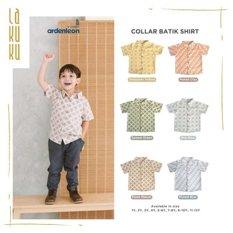 Lakuku - Ardenleon Collar Batik Shirt Atasan Kemeja Baju Batik Anak