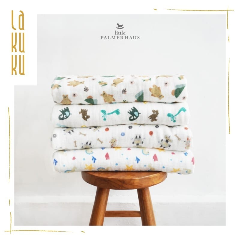 Lakuku - Palmerhaus TOTTORI Handuk Mandi Bayi Anak 60x120cm - premium combed cotton Bath Towels kado lahiran