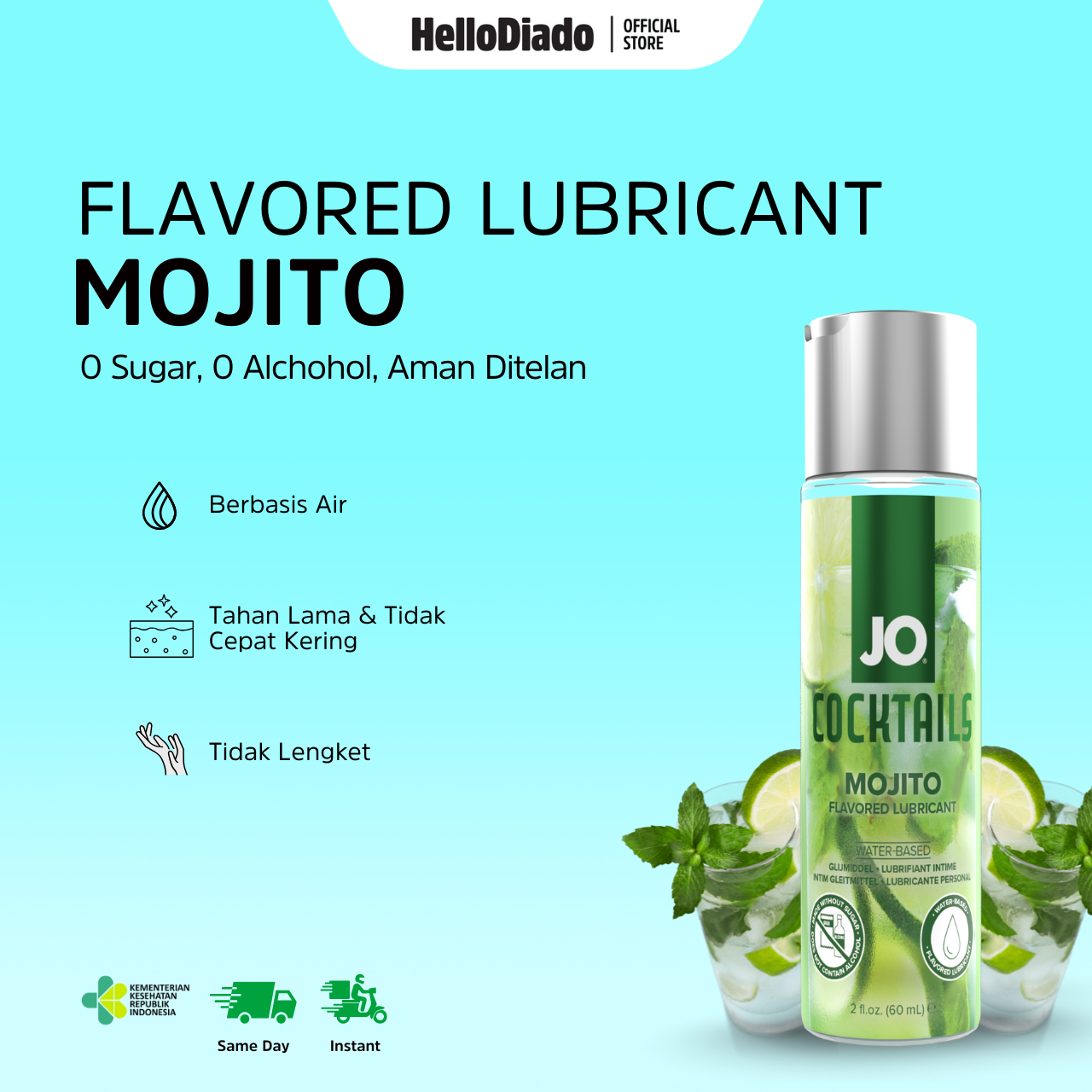 System Jo Cocktails Mojito Flavour  - Pelumas 