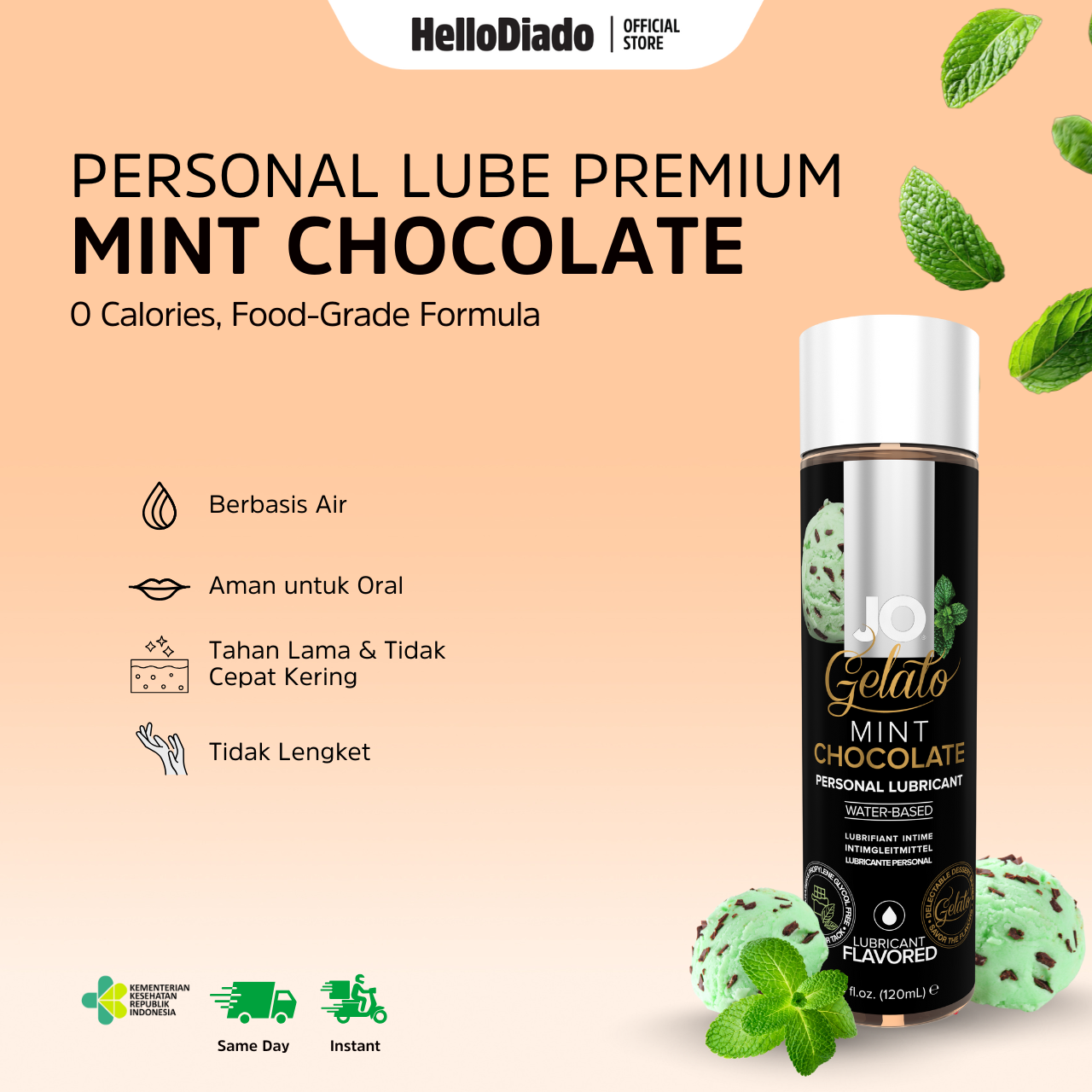 System Jo Mint Chocolate Gelato Series - Pelumas Waterbased