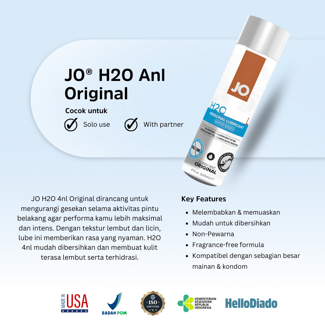 System Jo H2O 4n4l Waterbased - Pelumas Pria Wanita Berbahan Dasar Air