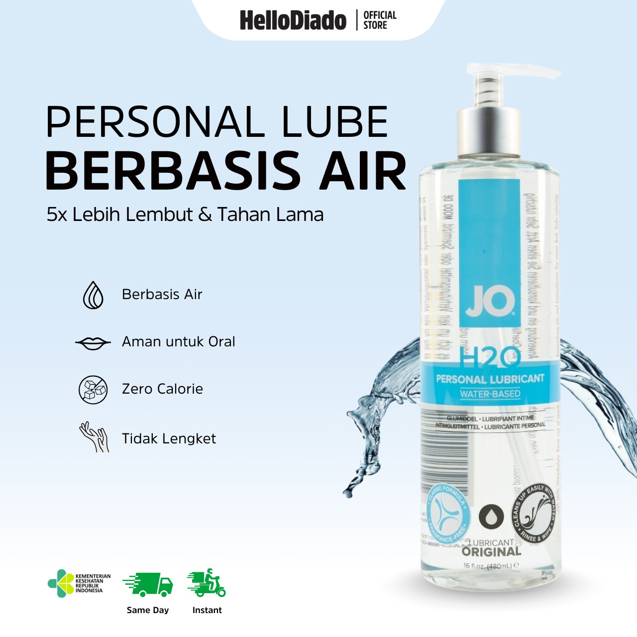 System Jo H2O - Pelumas Pria Wanita Berbahan Dasar Air