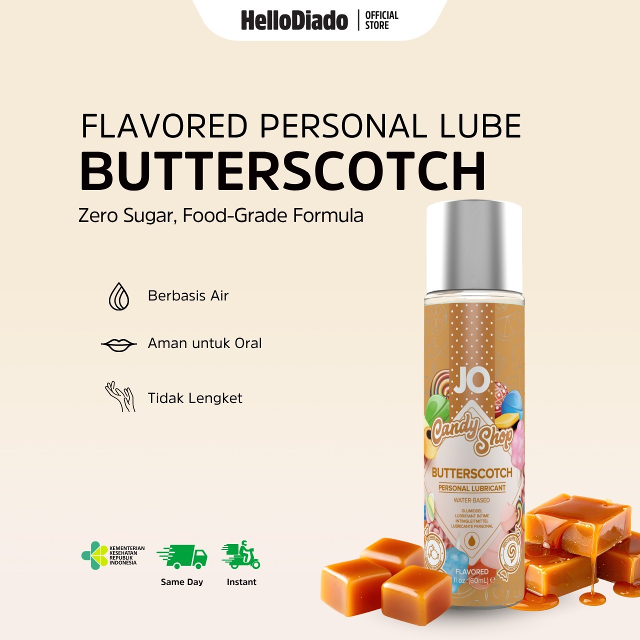 System Jo Buttersocth Waterbased - Pelumas Rasa Edible