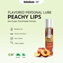 System Jo H2O Peachy Lips - Pelumas