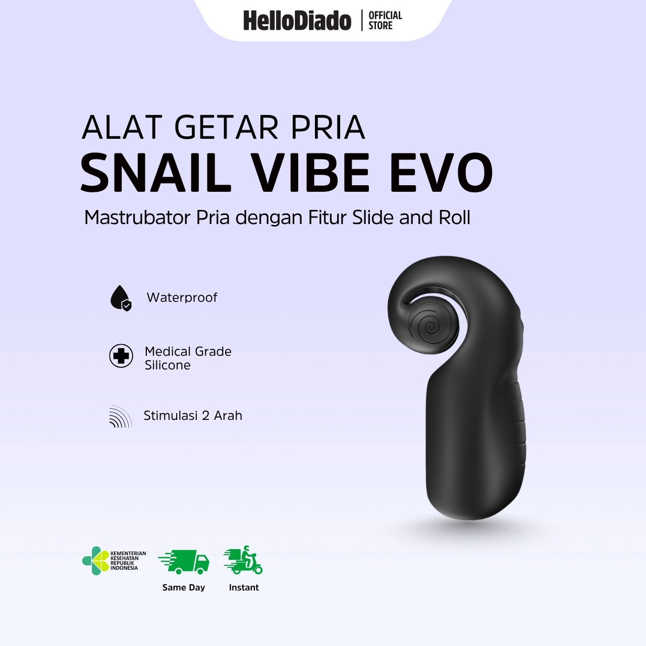 Snail Vibe - Evo Roll and Slide Masturbator