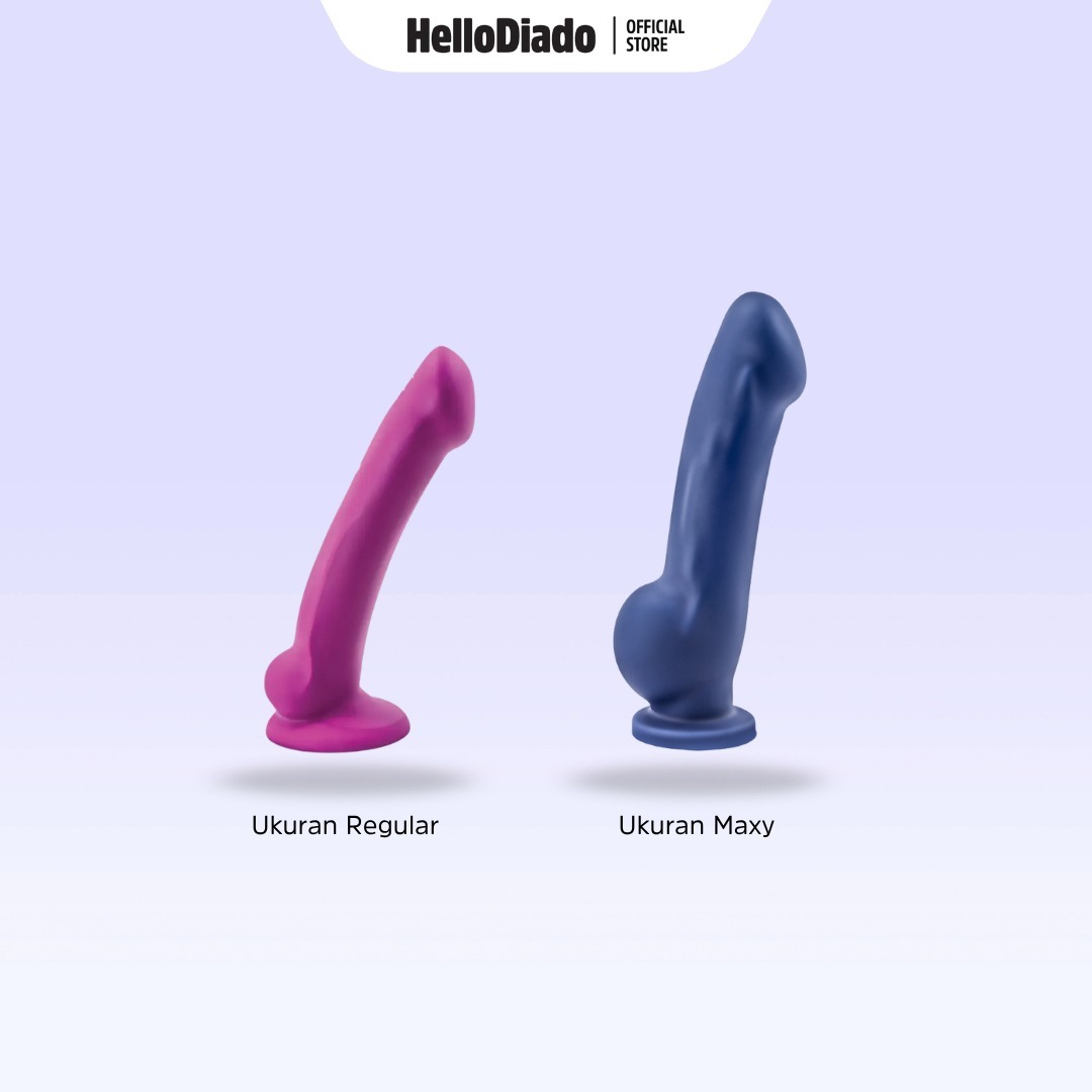 Blush Novelties - Avant Ergo Maxy Dual Density Silicone Dildo - Midnight Indigo