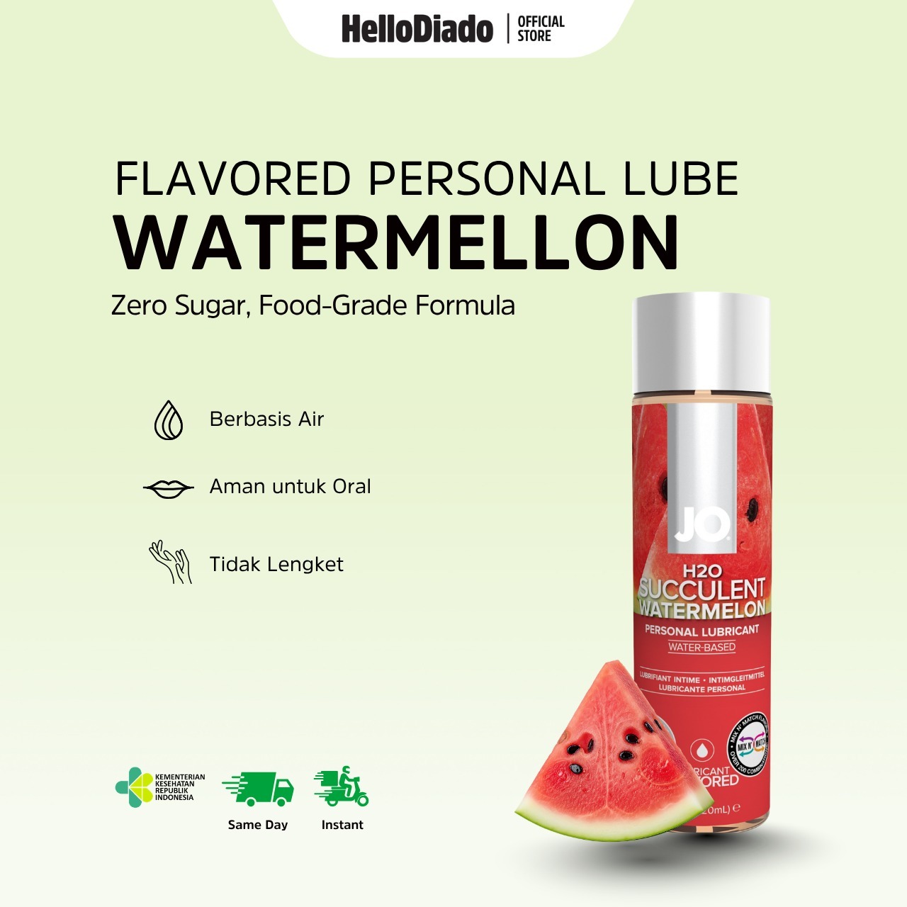 System JO Succulent Watermelon Waterbased - Pelumas Rasa Edible