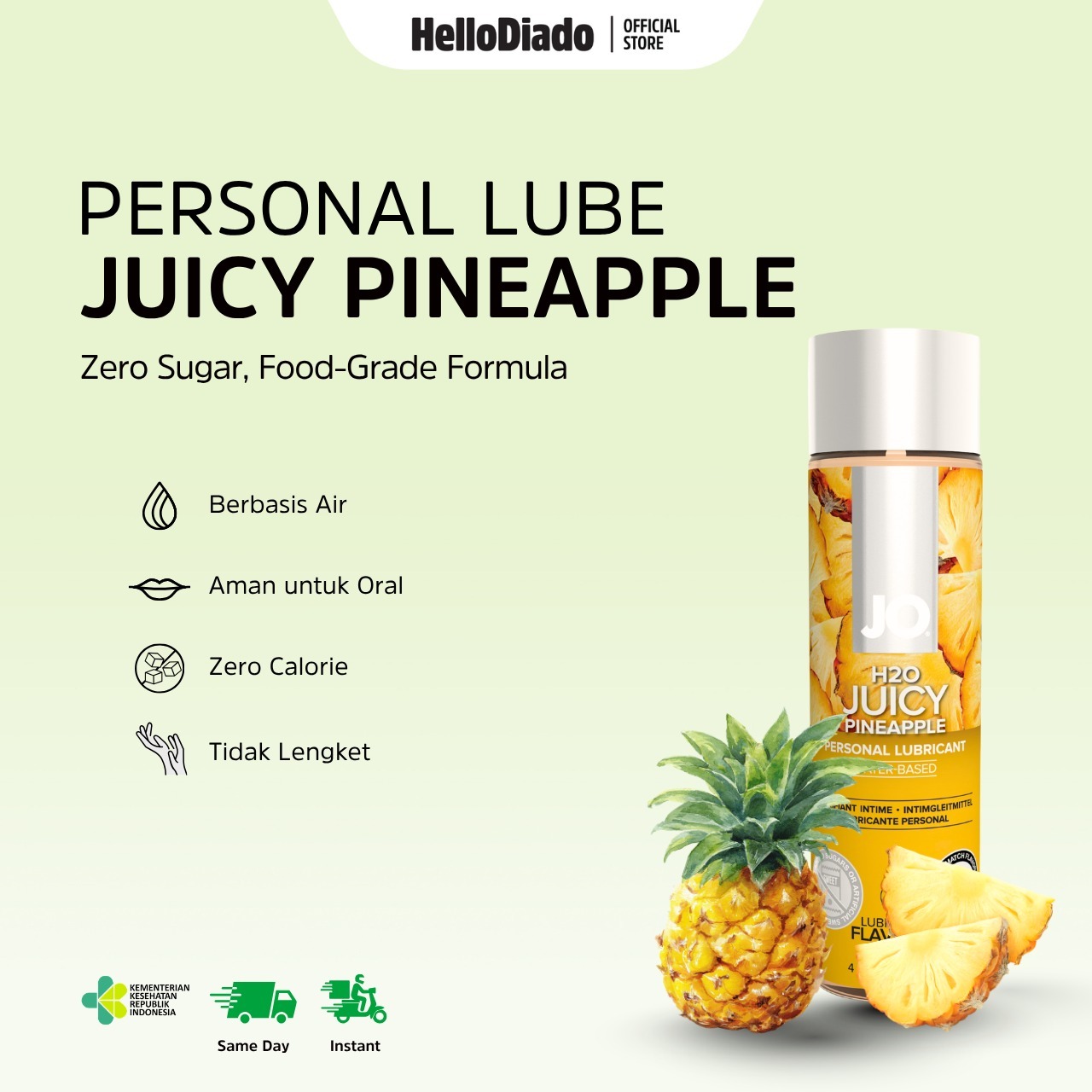 System Jo Juicy Pineapple Waterbased - Rasa Edible