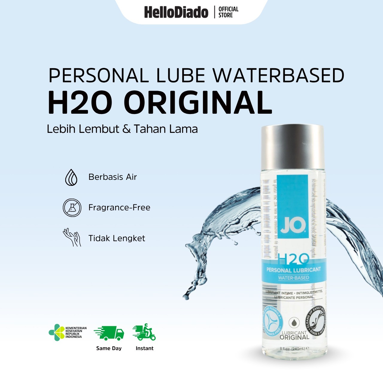 System Jo H2O Original - Pelumas Pria Wanita Berbahan Dasar Air 
