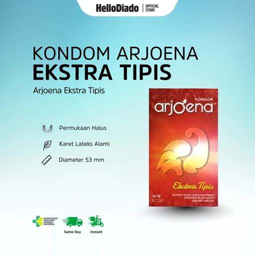 KONDOM ARJOENA EXTRA TIPIS - isi 12 Pcs