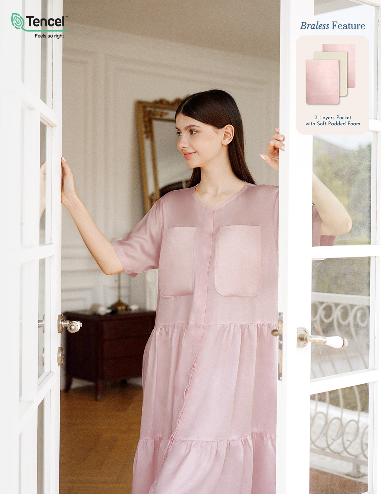 Isabelle TENCEL™  Braless Nightgown