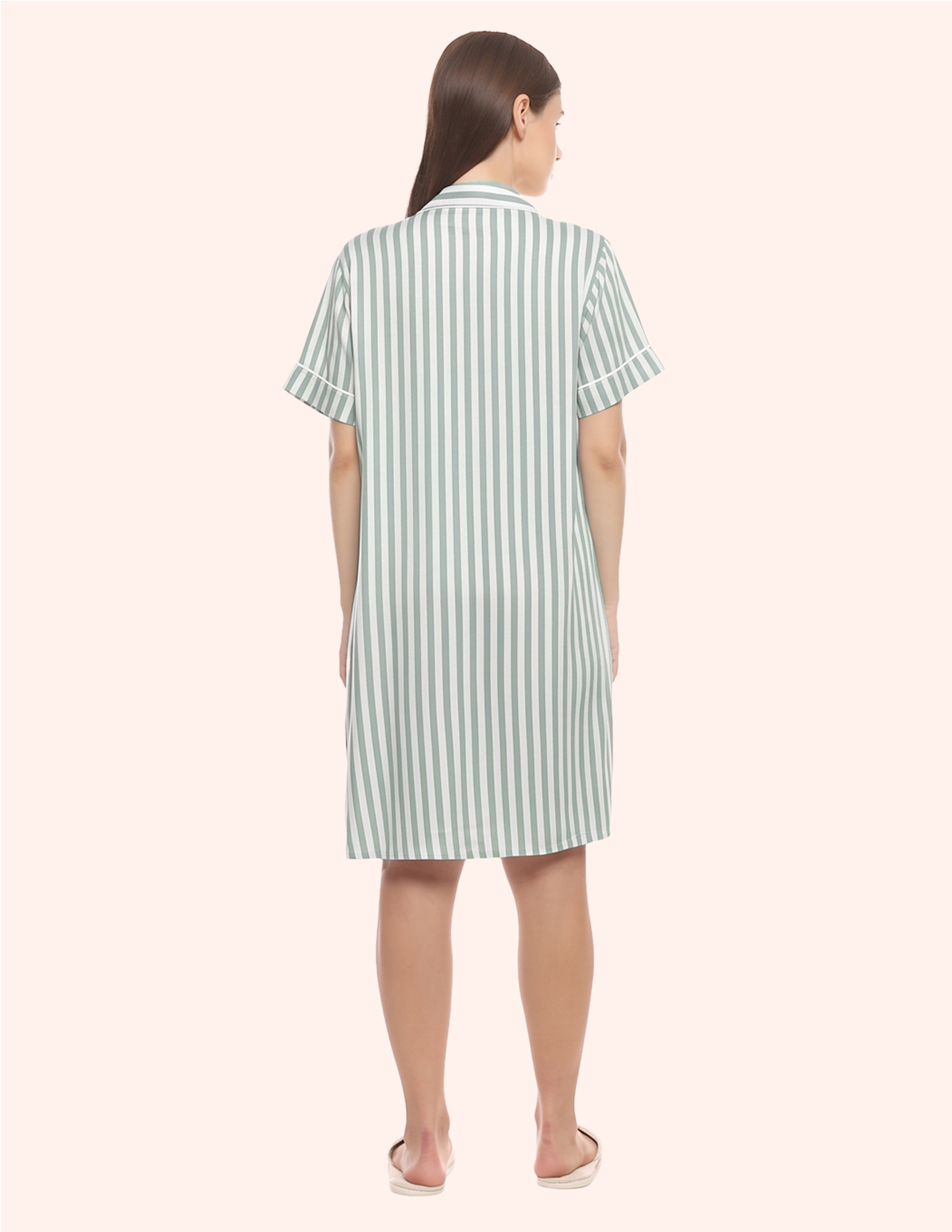 Lily Stripes Braless Nightgown