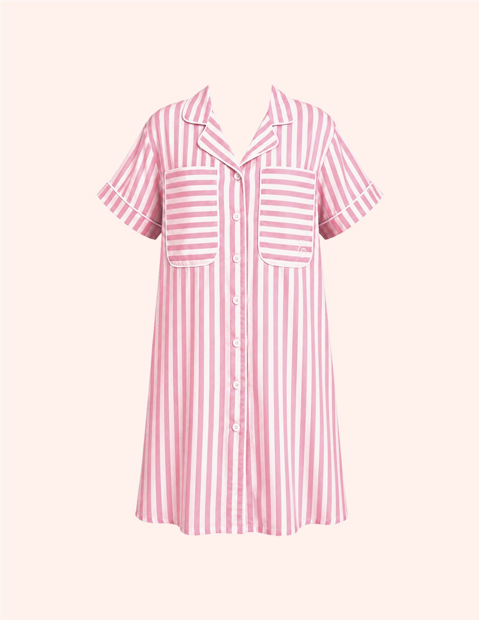 Lily Stripes Braless Nightgown