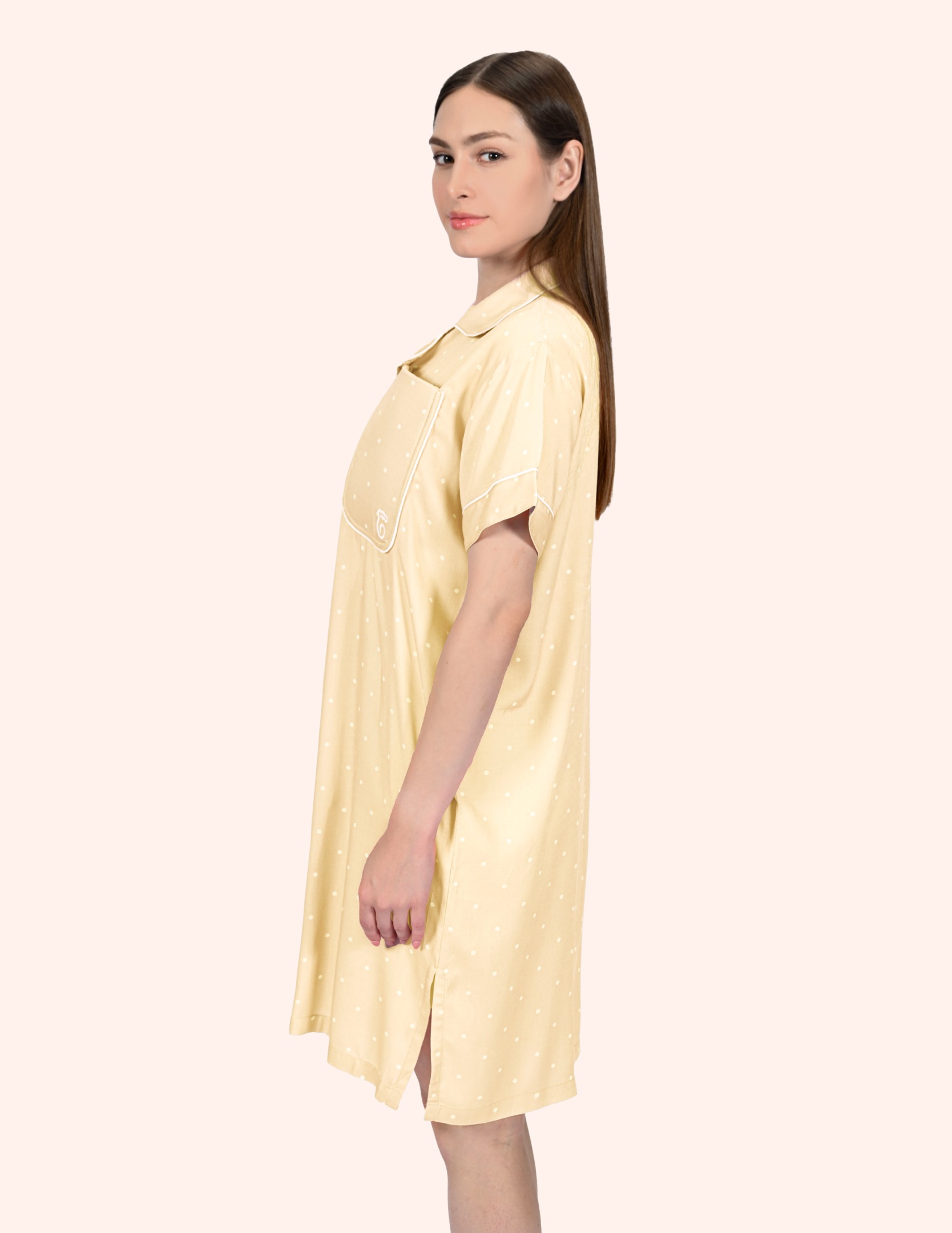 Lily Polkadot Braless Nightgown