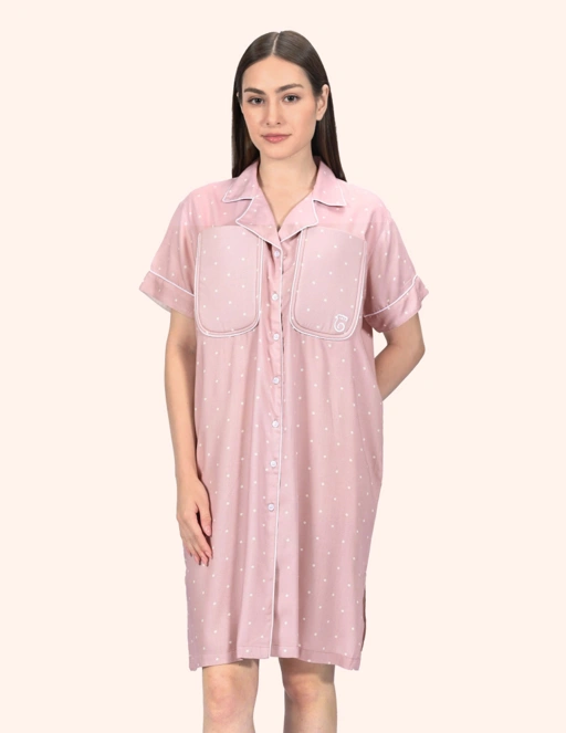 Lily Polkadot Braless Nightgown