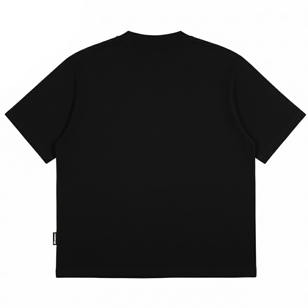 Hemdev Tshirt Boxy Oversized Vulnerable Black Tees Katun