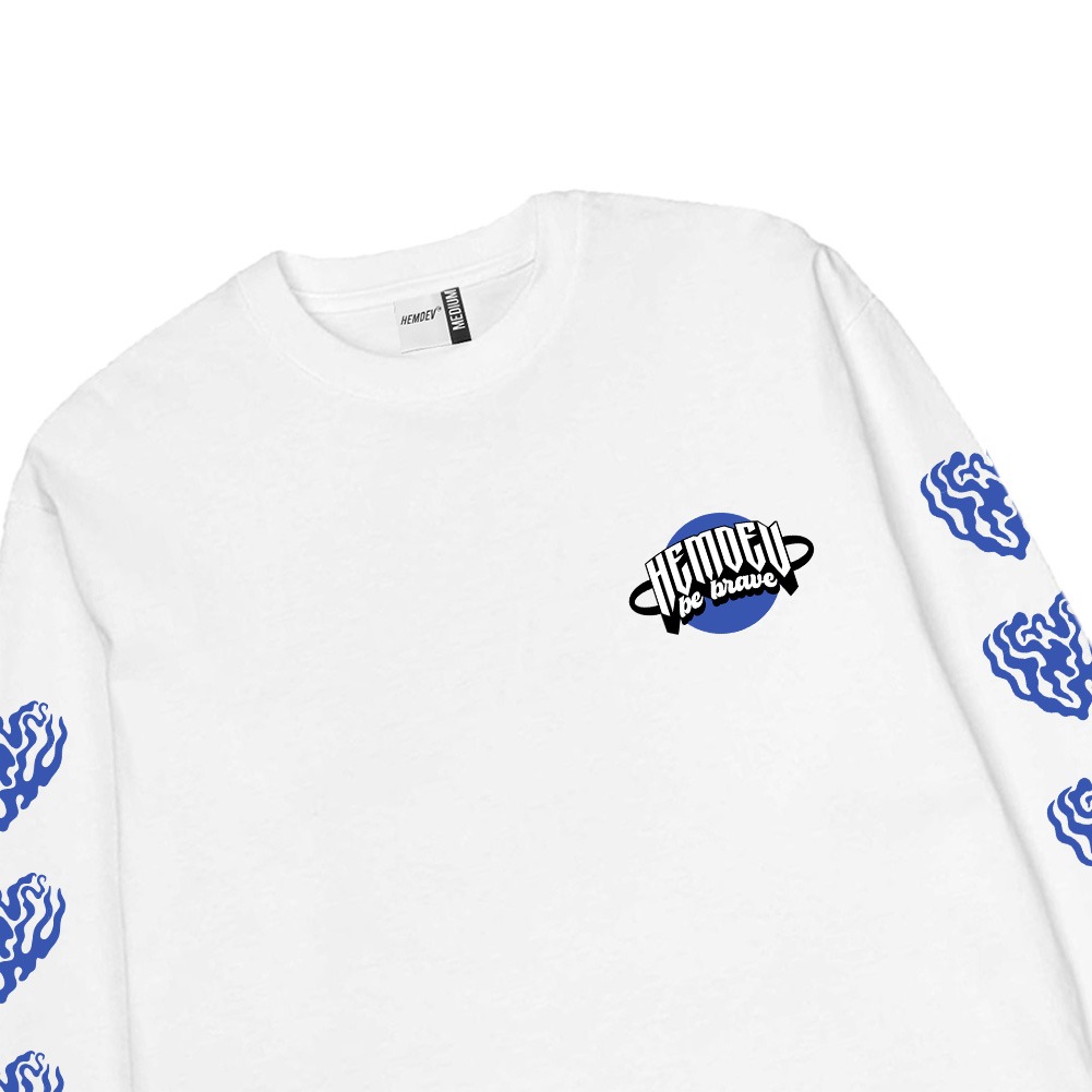 Hemdev Tshirt Longsleeve Attachment White Tees Katun
