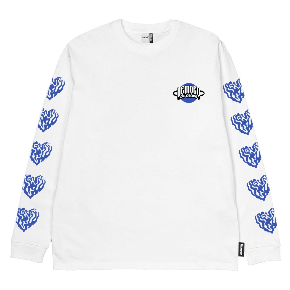 Hemdev Tshirt Longsleeve Attachment White Tees Katun