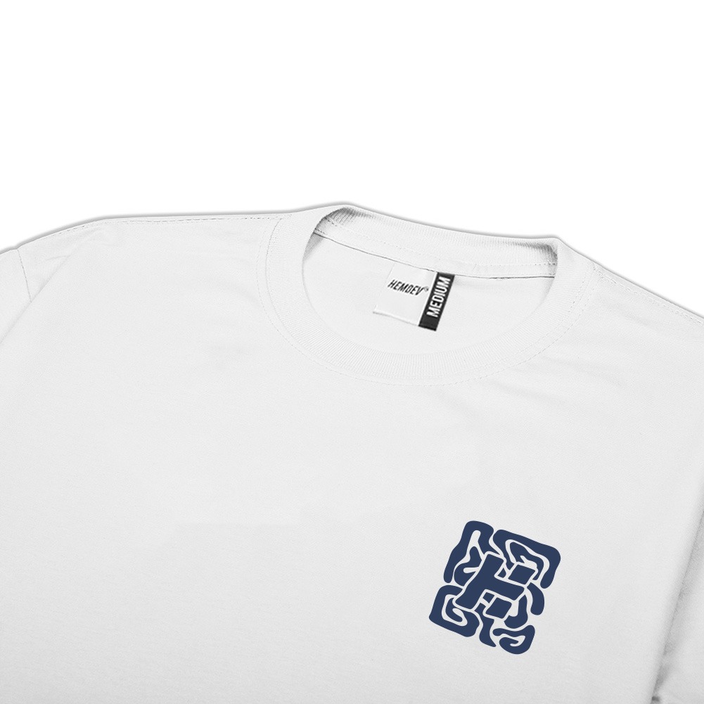 Hemdev Tshirt Blissfull White Tees Katun