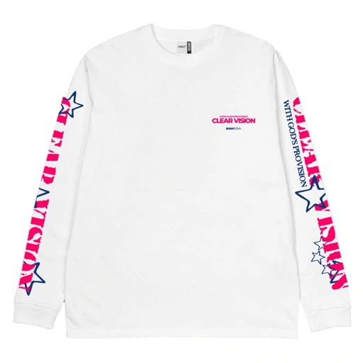 Hemdev Tshirt Longsleeve Clear Vision White Tees Katun