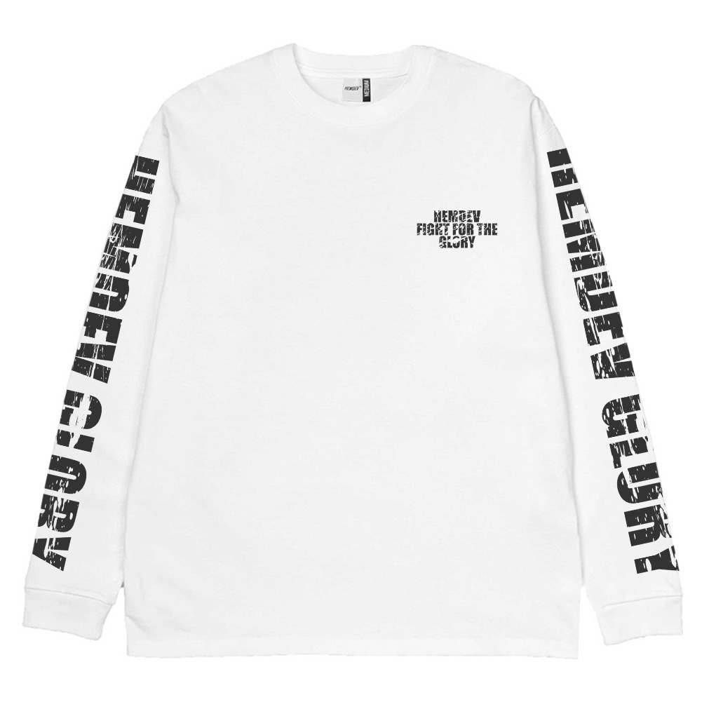 Hemdev Tshirt Longsleeve Glory White Tees Katun