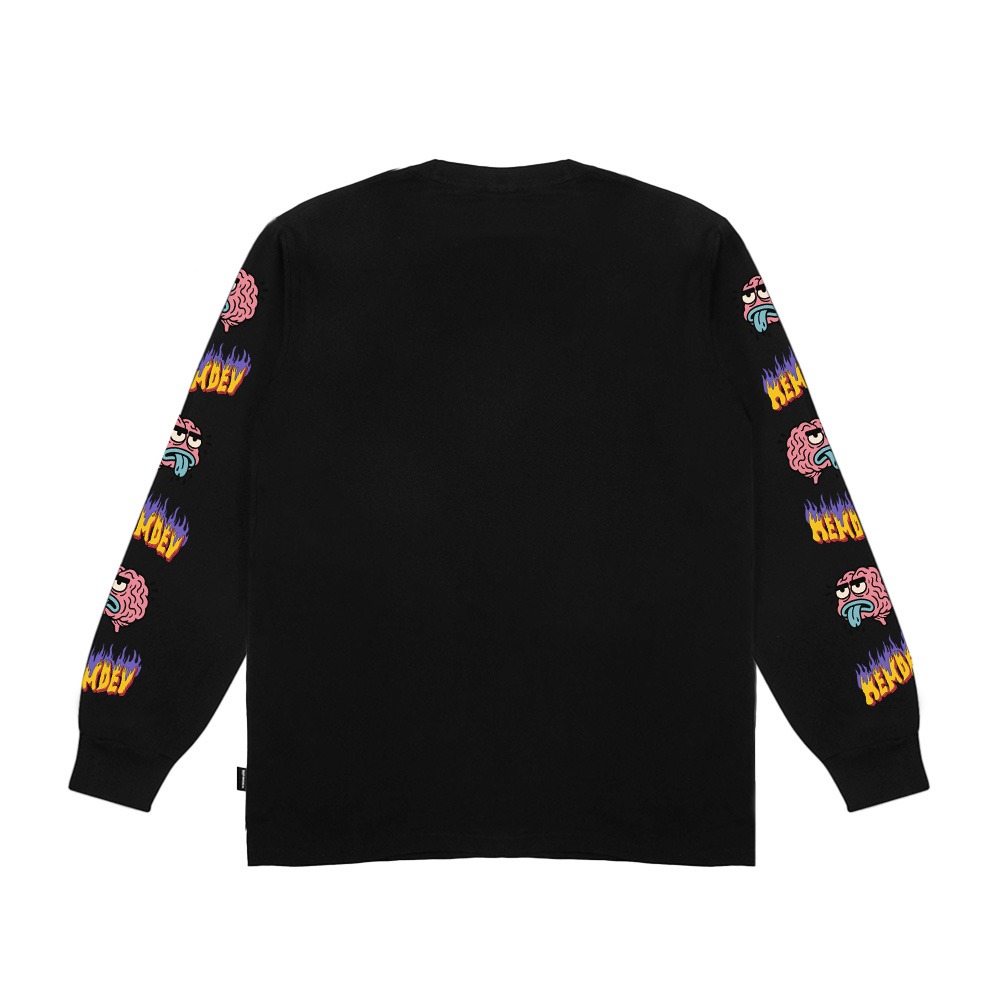 Hemdev Tshirt Longsleeve Hoos Black Tees Katun