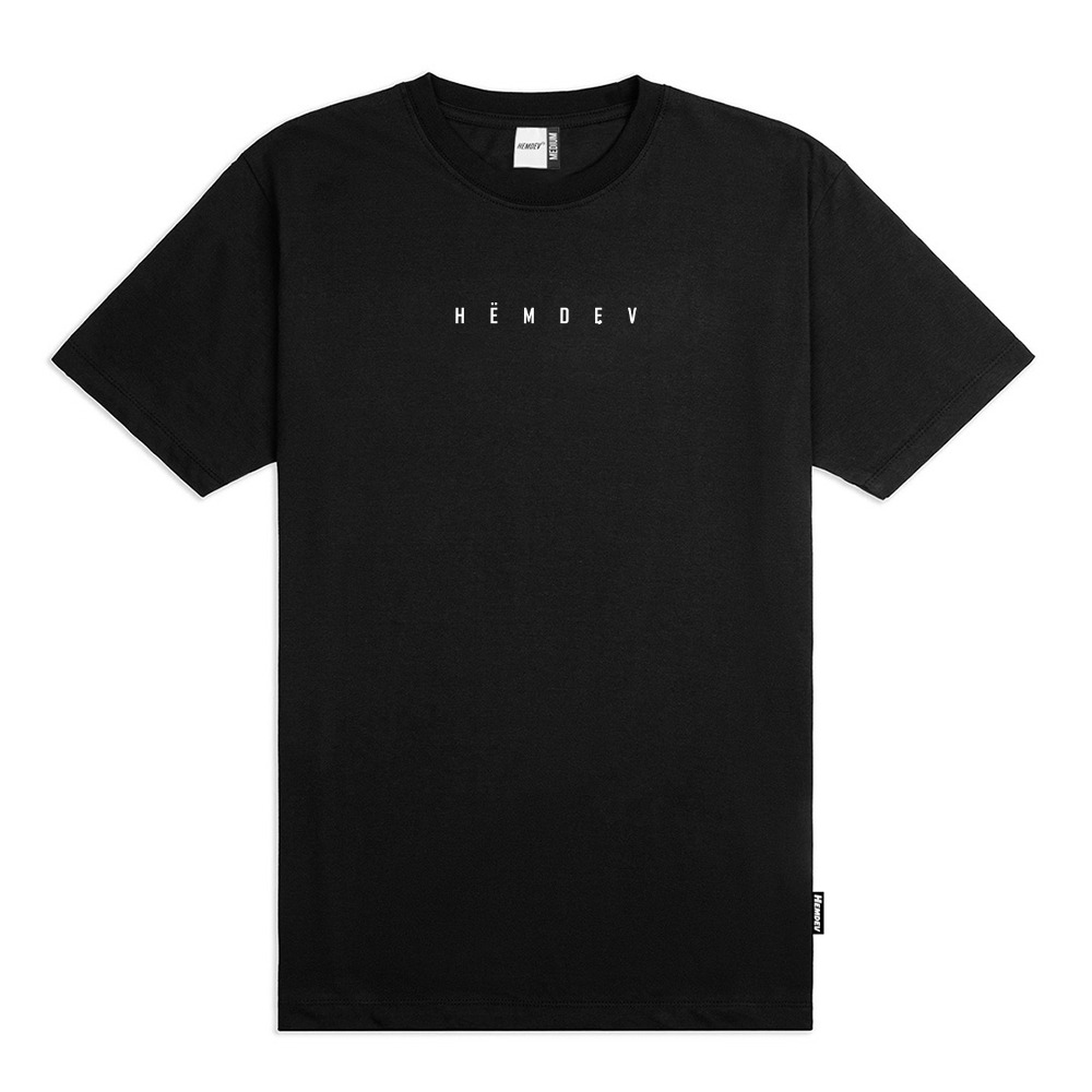 Hemdev Tshirt HOPE Black Tees Katun