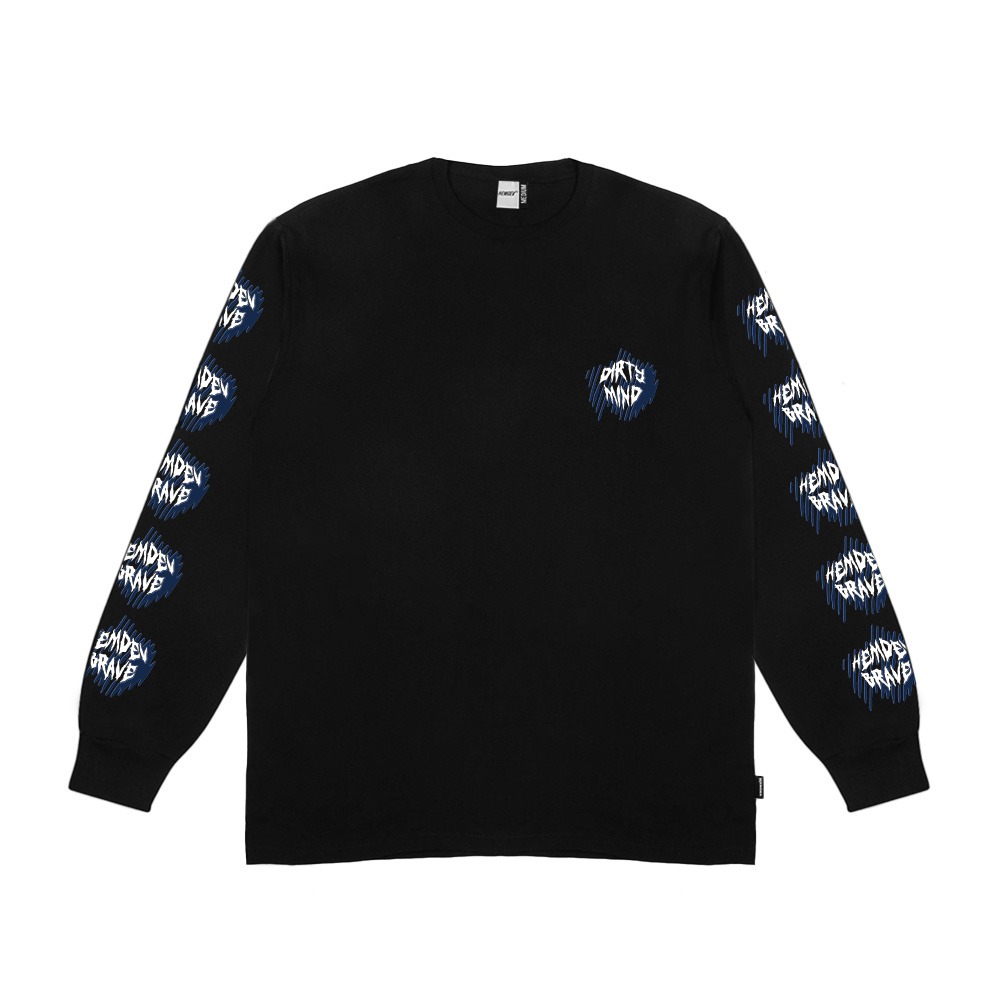 Hemdev Tshirt Longsleeve Intituition Black Tees Katun