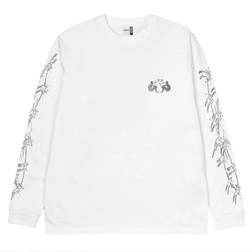 Image of Hemdev Tshirt Longsleeve Messa White Tees Katun
