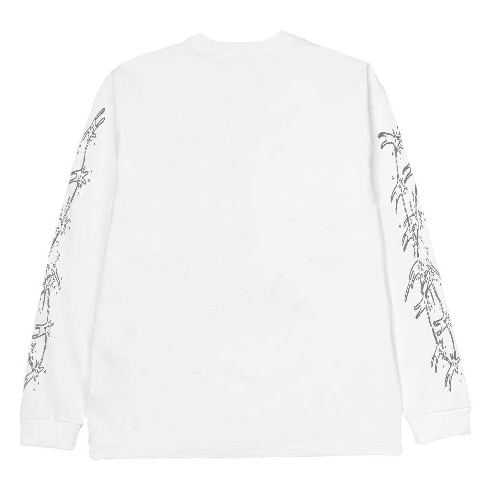 Hemdev Tshirt Longsleeve Messa White Tees Katun