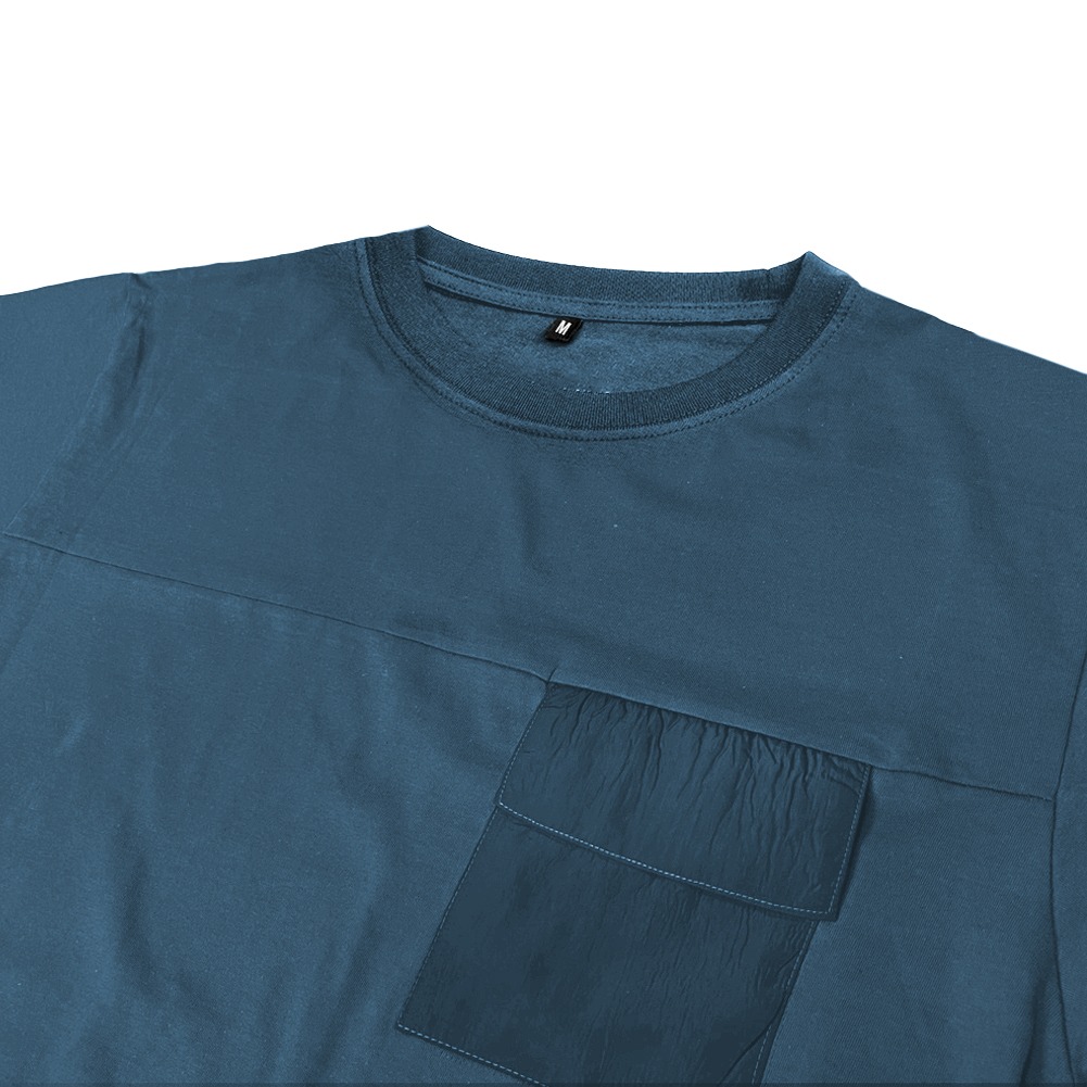 Hemdev Tshirt Oversize Pocket Polizei Midnight Blue Tees 24s Katun