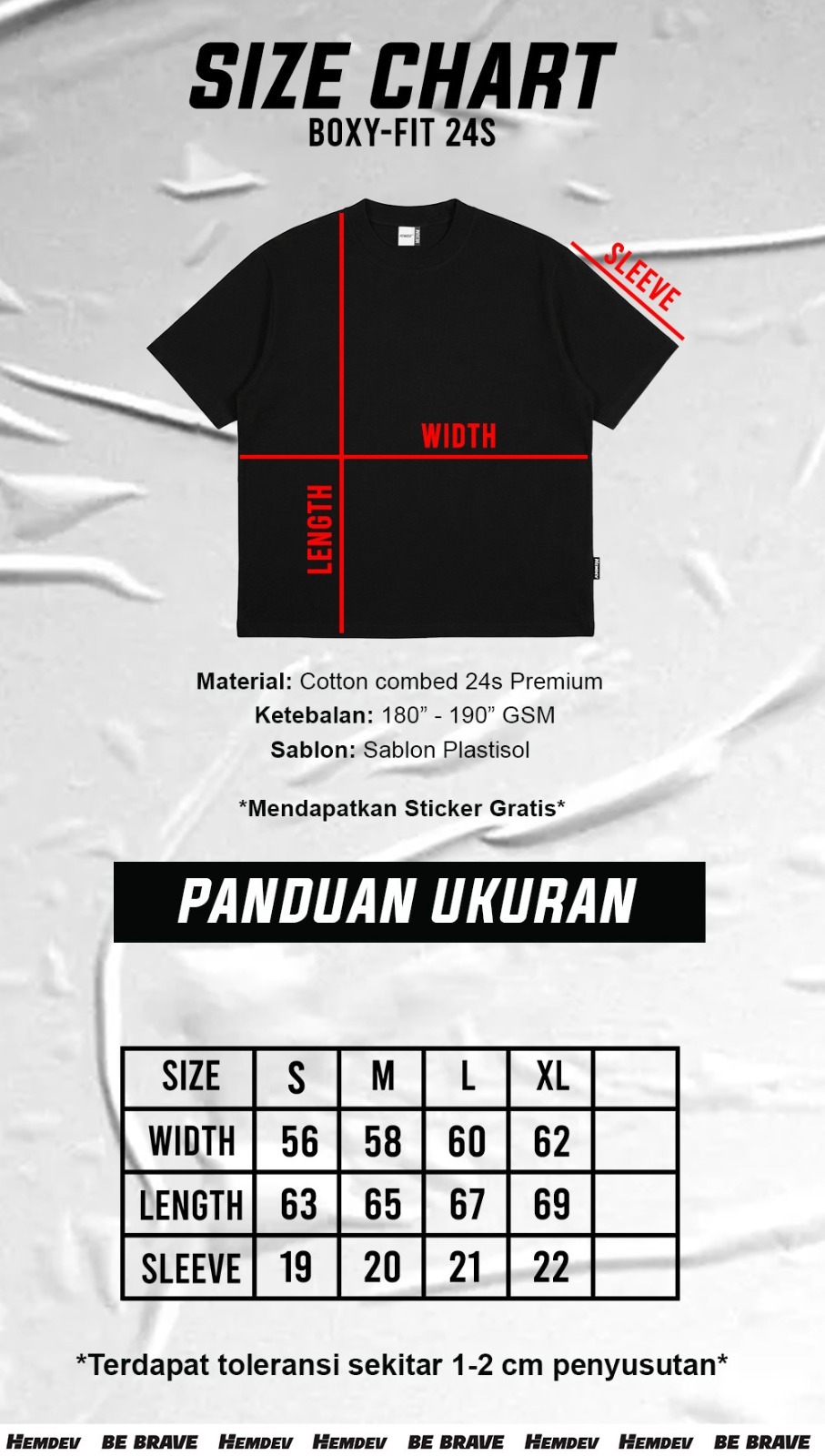 Hemdev Tshirt Boxy Oversized Poetic Black Tees Katun